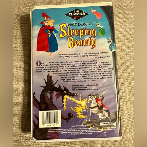 Walt Disney’s Sleeping Beauty VHS Tape The Original Animated Classic - Picture 2 of 5